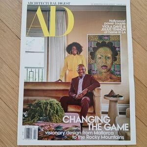 AD ARCHITECTURAL DIGEST MAGAZINE Feb 2023 Viola Davis Art Style Design Decor